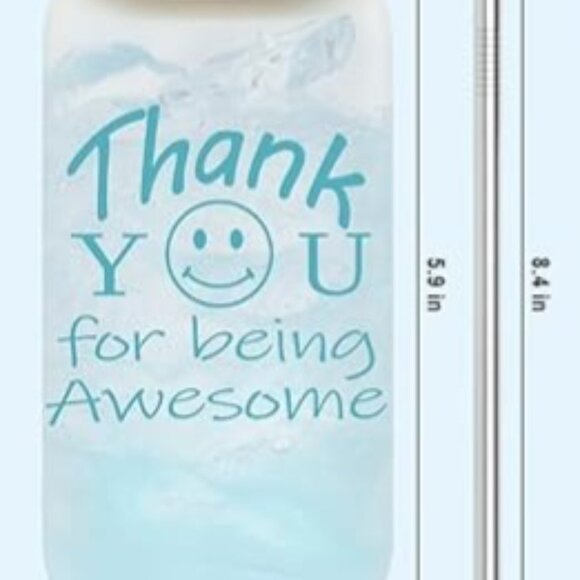 Thank You Cup with lid & straw - Picture 2 of 9